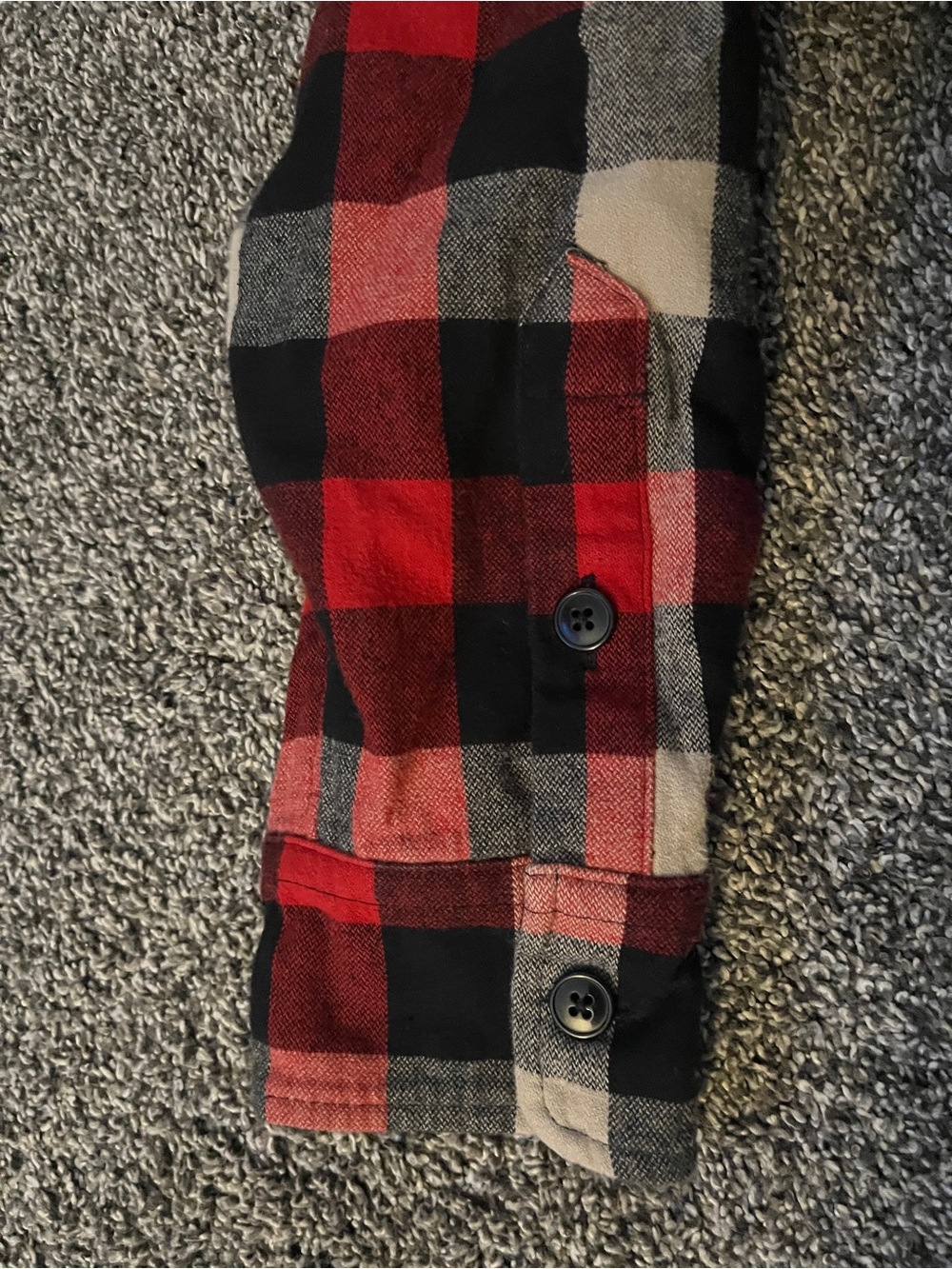 J Crew Men’s Plaid Fleece Jacket Size Medium - Picture 8 of 10